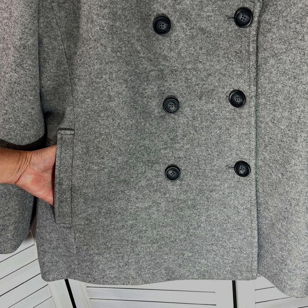 Old Navy Brushed Heather Gray Pea Coat Size XXL *NWOT* - Picture 8 of 13